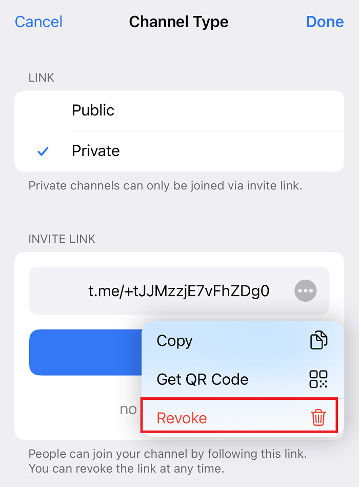 روش ارسال لینک کانال تلگرام