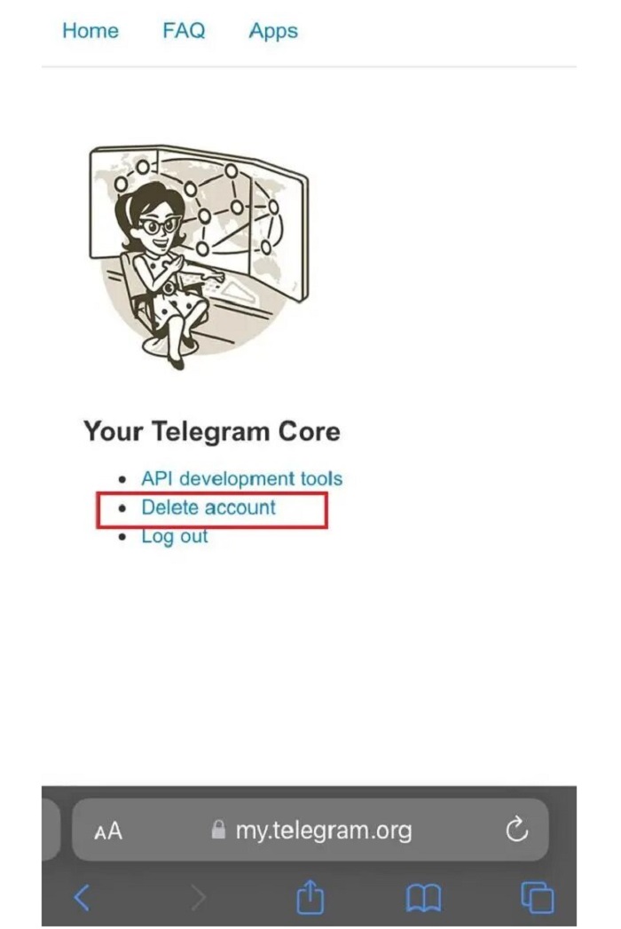 مراحل دیلیت اکانت تلگرام به روش ساده