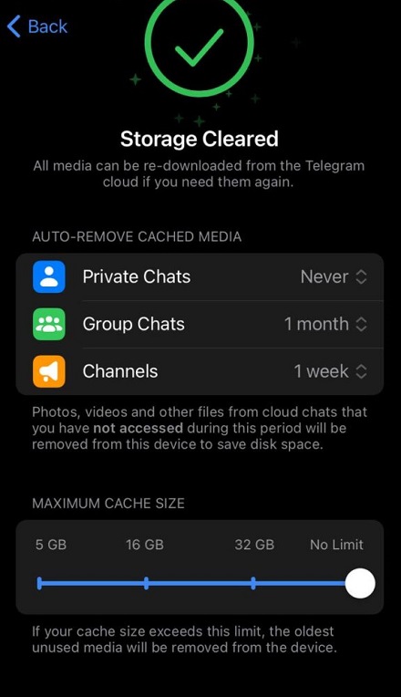 چگونه حافظه کش تلگرام ایفون را پاک کنیم
