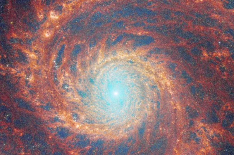 عکس ثبت شده توسط جیمز وب از کهکشان گرداب
