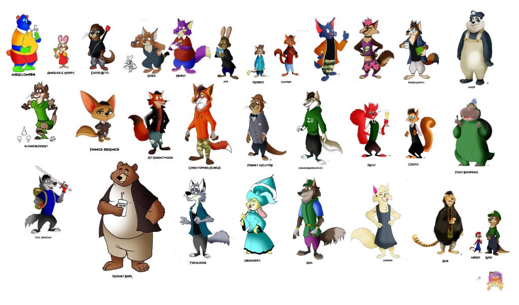 عکس همه شخصیت های انیمیشن زوتوپیا