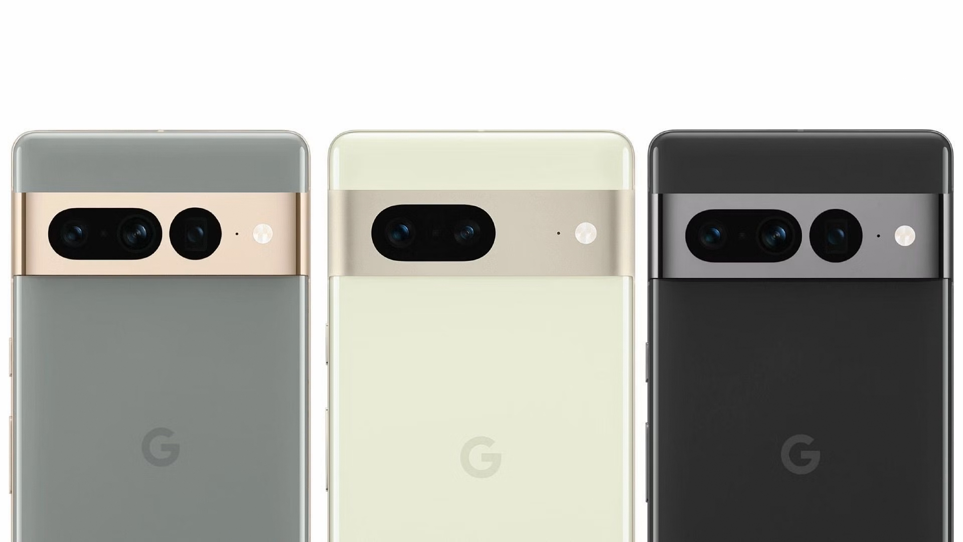 گوگل پیکسل 7 پرو در سه رنگ خاکستری، سبز کم رنگ و دودی