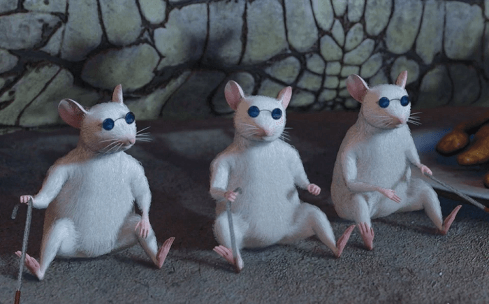 شخصیت های کارتون شرک: سه موش کور