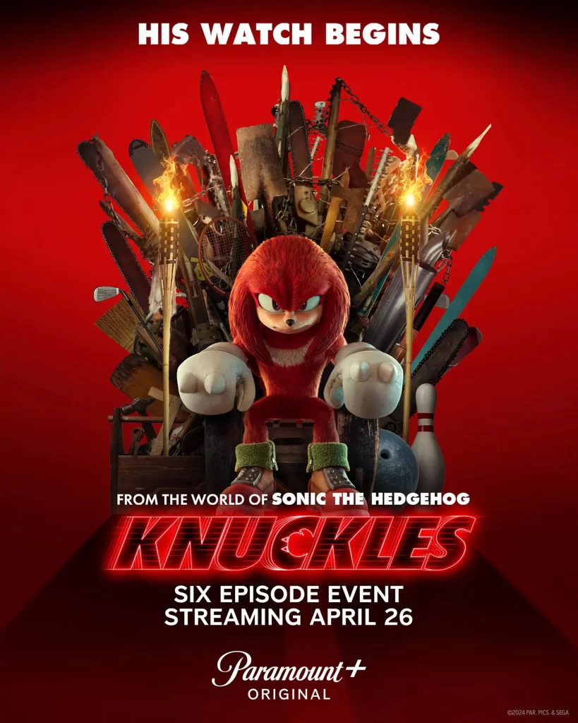 پوستر سریال Knuckles اسپین-آف سونیک منتشر شد